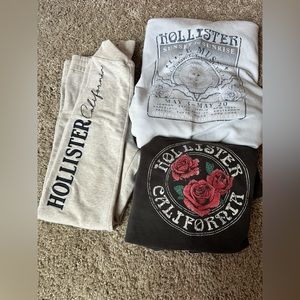 Hollister 2 long sleeve shirts and leggings